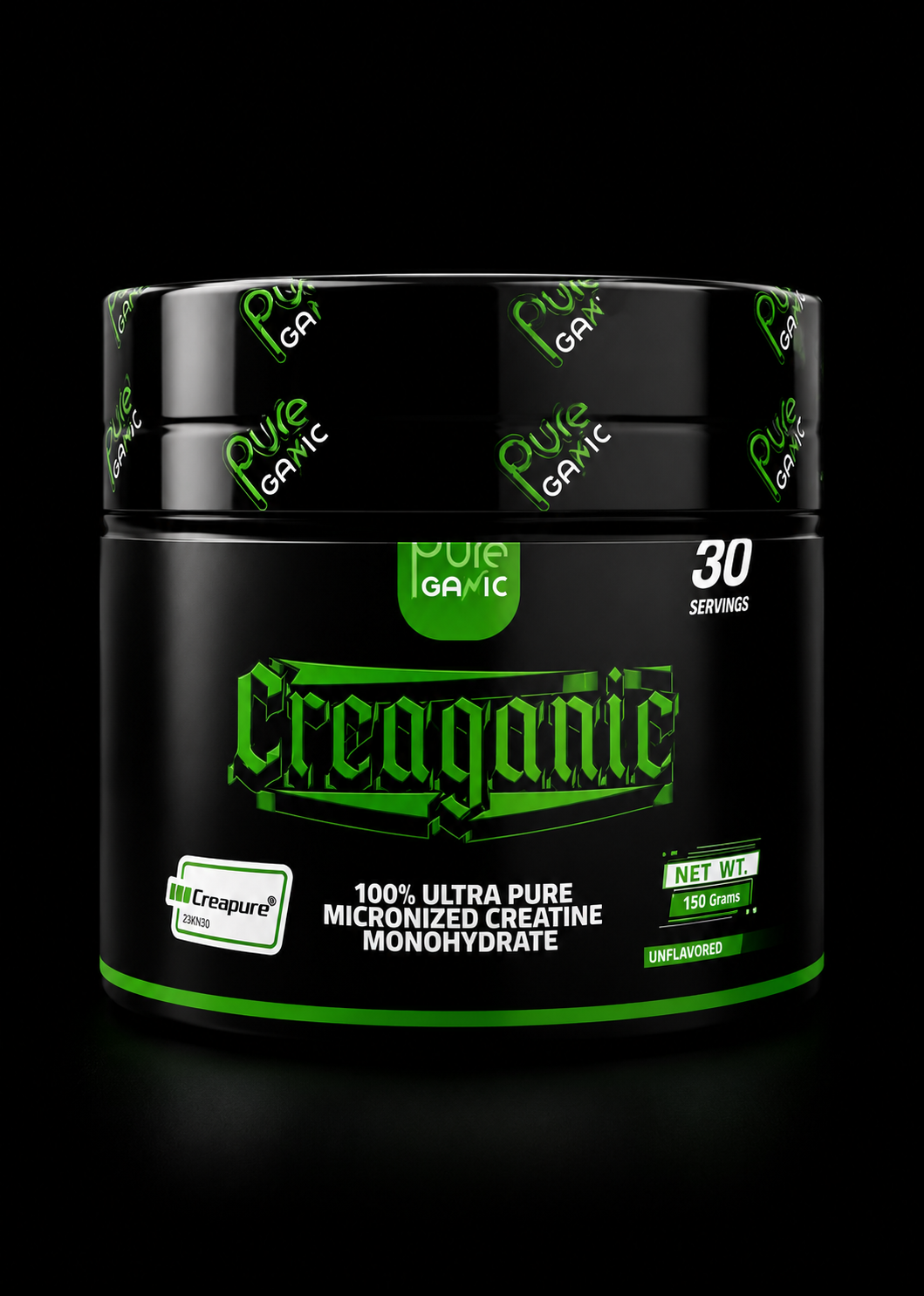 Pure Ganic-Creatine Monohydrate-100Serv.-60Serv.30Serv.