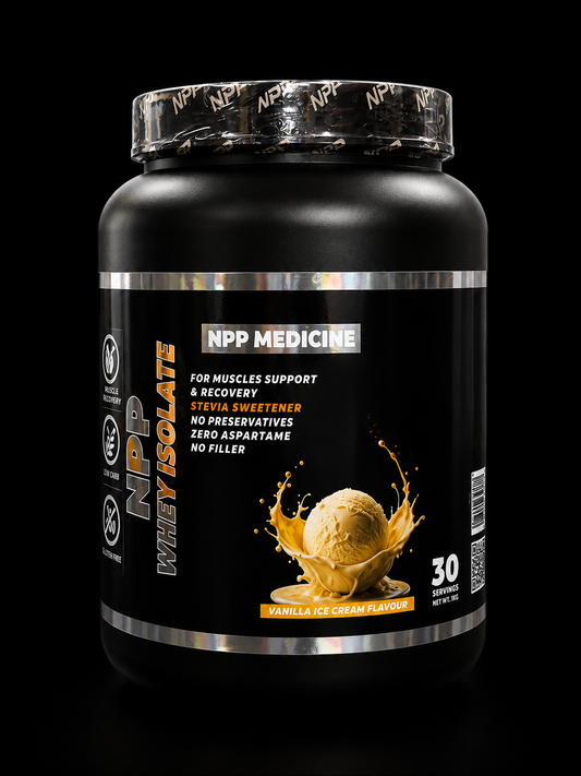 Npp-whey isolate-1kg-30serve-chocolate flavor-vanilla flavor.