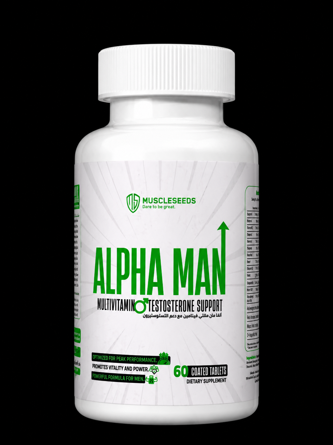 Muscleseeds Alpha Man Multivitamin
Testosterone Support-30Serv-
60Tablets