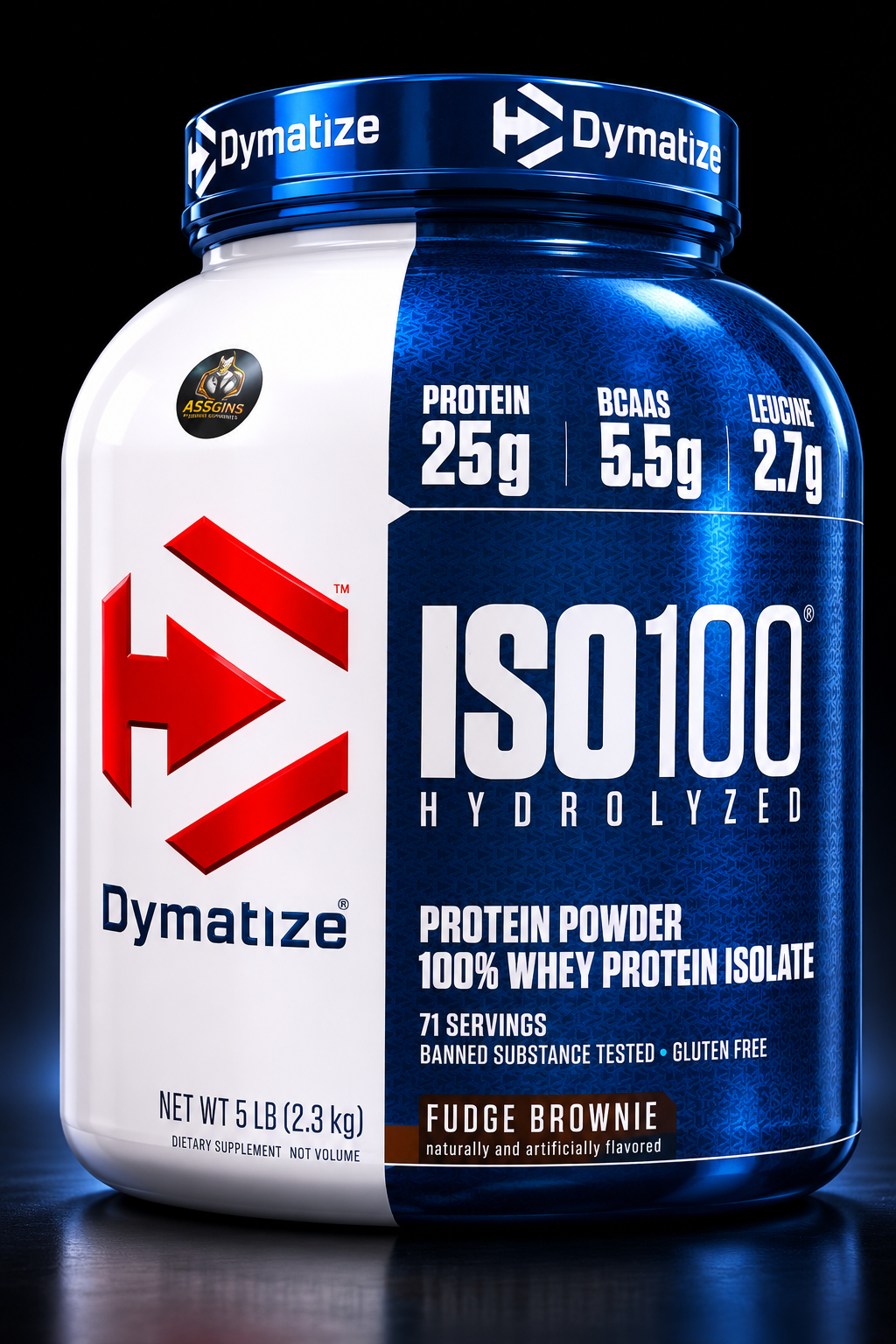 Dymatize ISO100-71Serv.-2.3kg-Fudge Brownie-Dymatize Edition.