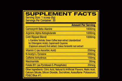 Cellucor C4 Ripped ID SERIES-
30Serv.-Icy Blue Razz-Fruit Punch-Topical Punch.