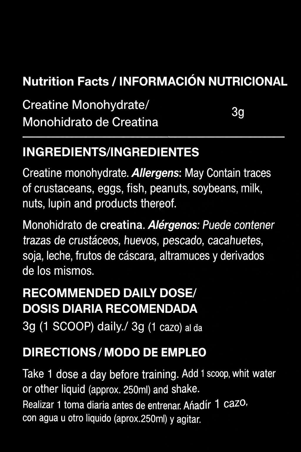 Quamtrax Pure 100% Creatine Monohydrate-100Serv.-300G.-
Unflavored