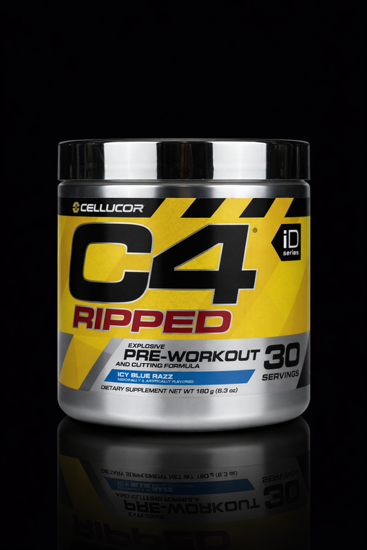 Cellucor C4 Ripped ID SERIES-
30Serv.-Icy Blue Razz-Fruit Punch-Topical Punch.