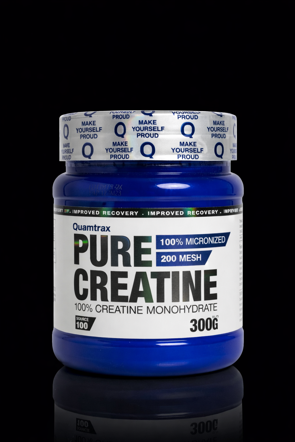 Quamtrax Pure 100% Creatine Monohydrate-100Serv.-300G.-
Unflavored