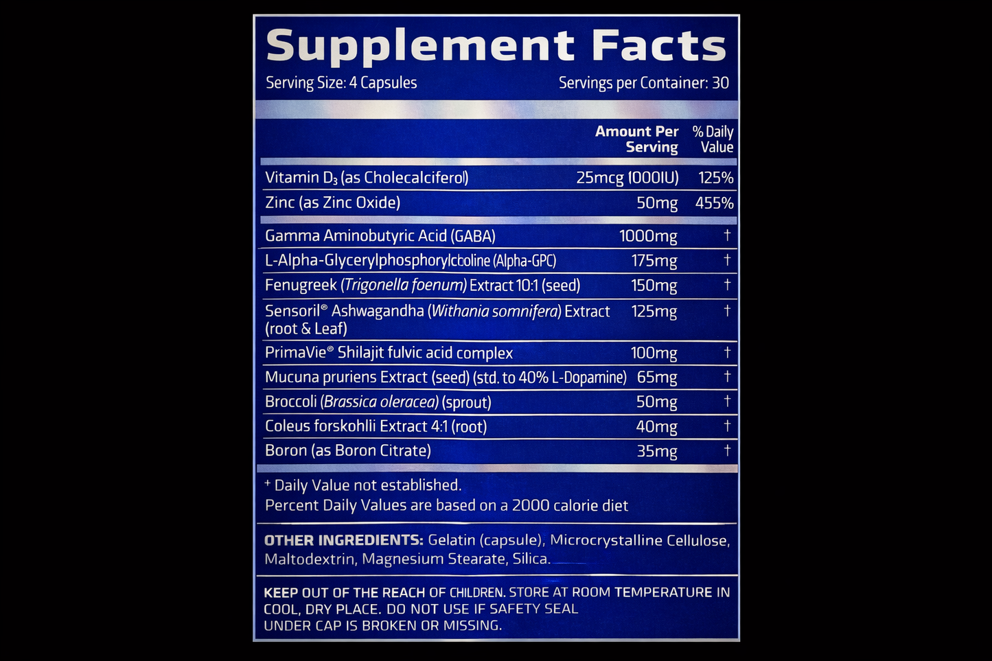 Usn Epik Test GH Anabolic Performance-30Serv.-120Caps.