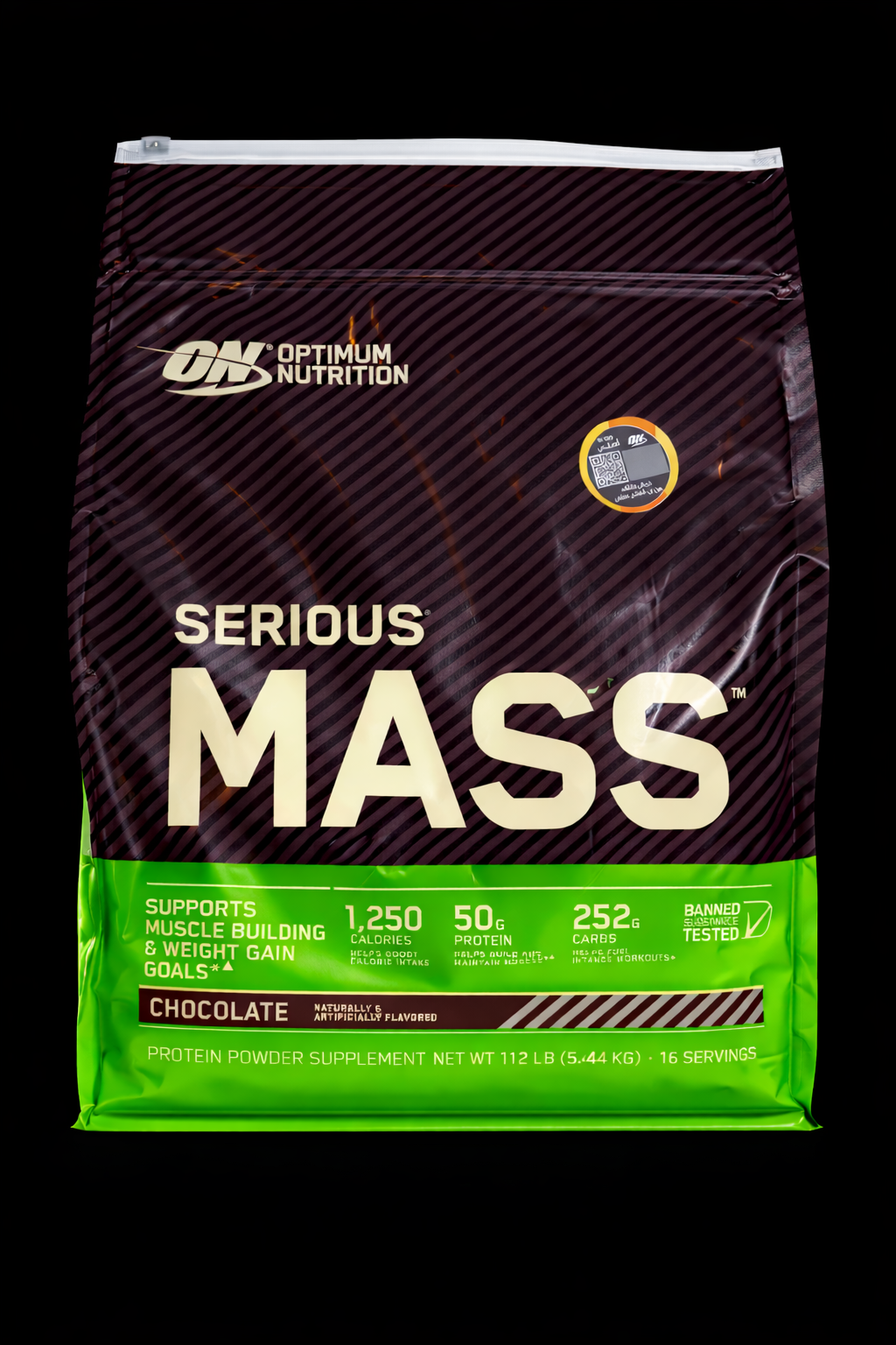 Optimum Nutrition Serious Mass-
16Serv.-5.4KG-Chocolate-Strawberry .