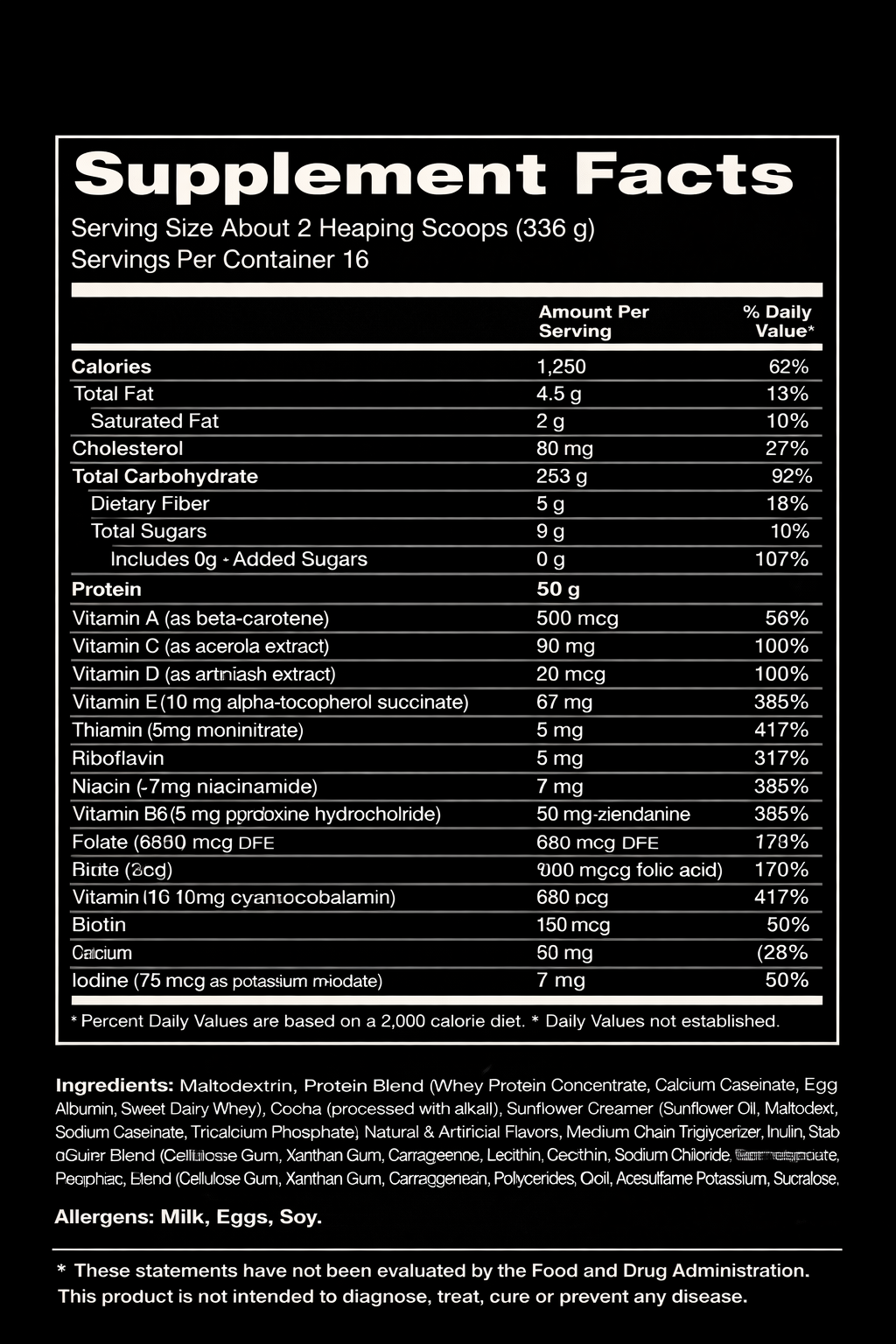 Optimum Nutrition Serious Mass-
16Serv.-5.4KG-Chocolate-Strawberry .